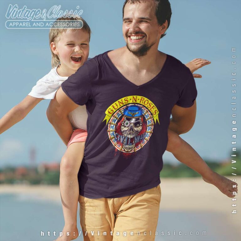 Guns N Roses Shirt Civil War Get In The Ring Tour V Neck TShirt Guns N Roses Shirt Civil War Get In The Ring Tour V Neck TShirt