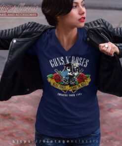 Guns N Roses Shirt Here Today And Gone To Hell V Neck TShirt
