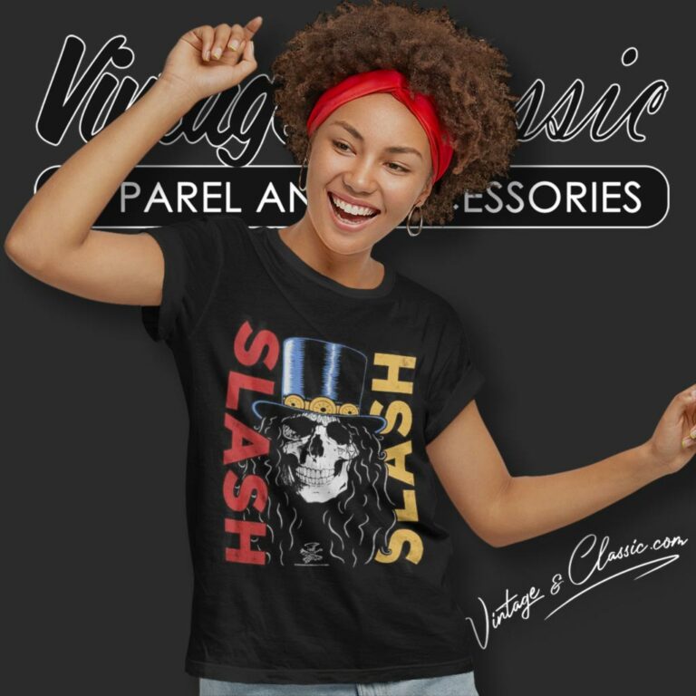 Guns N Roses Shirt Slash Double Slash Skull Women T Shirt Guns N Roses Shirt Slash Double Slash Skull Women T Shirt