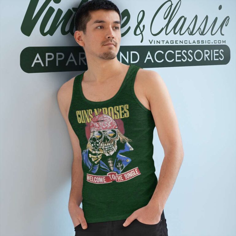 Guns N Roses Shirt Welcome To The Jungle Tank Top Racerback Guns N Roses Shirt Welcome To The Jungle Tank Top Racerback