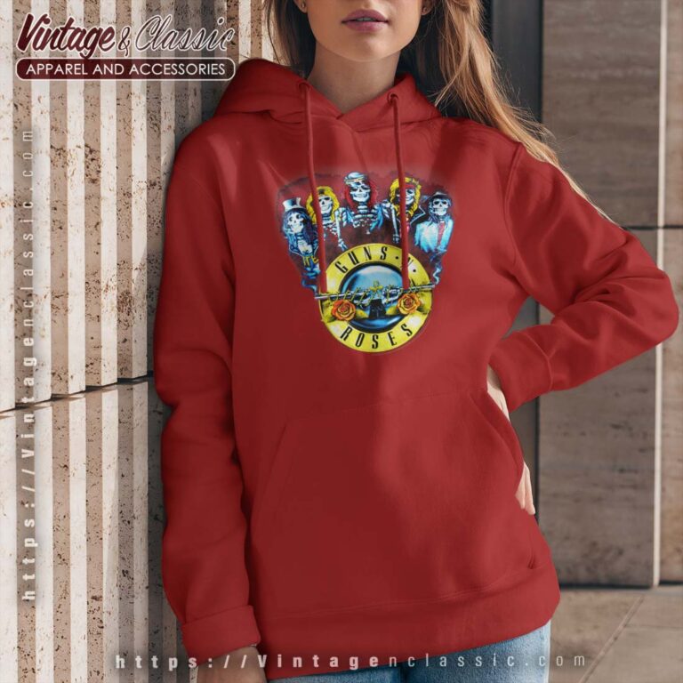 Guns N Roses Skeletons Bullets Hoodie Guns N Roses Skeletons Bullets Hoodie