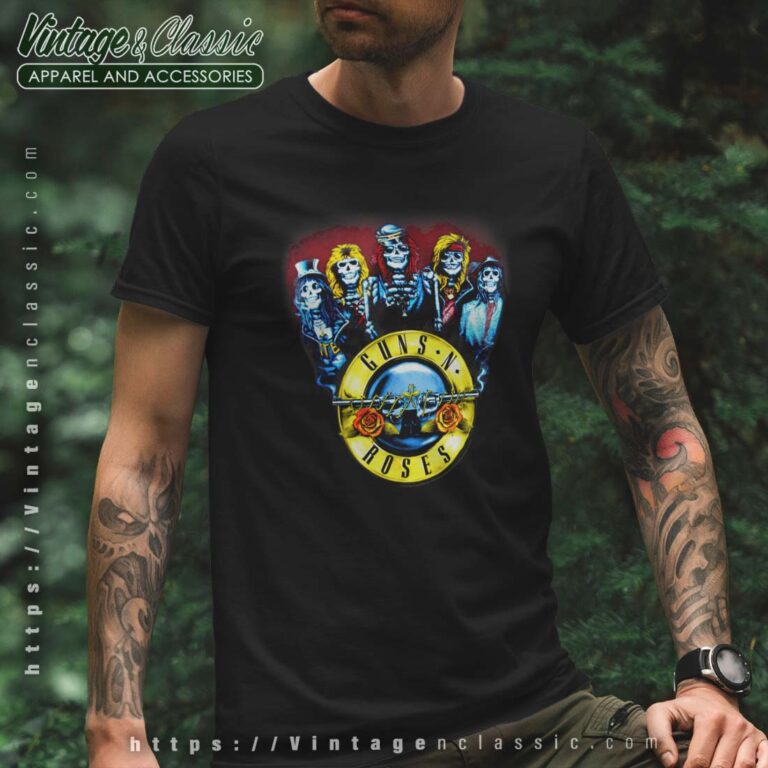 Guns N Roses Skeletons Bullets Shirt Guns N Roses Skeletons Bullets Shirt