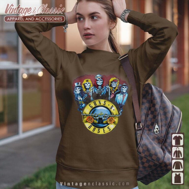 Guns N Roses Skeletons Bullets Sweatshirt Guns N Roses Skeletons Bullets Sweatshirt