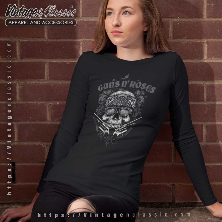 Guns N Roses Skull Guns Bandanna Longsleeves Guns N Roses Skull Guns Bandanna Longsleeves