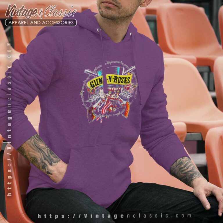 Guns N Roses Skull Guns Men Hoodie Guns N Roses Skull Guns Men Hoodie