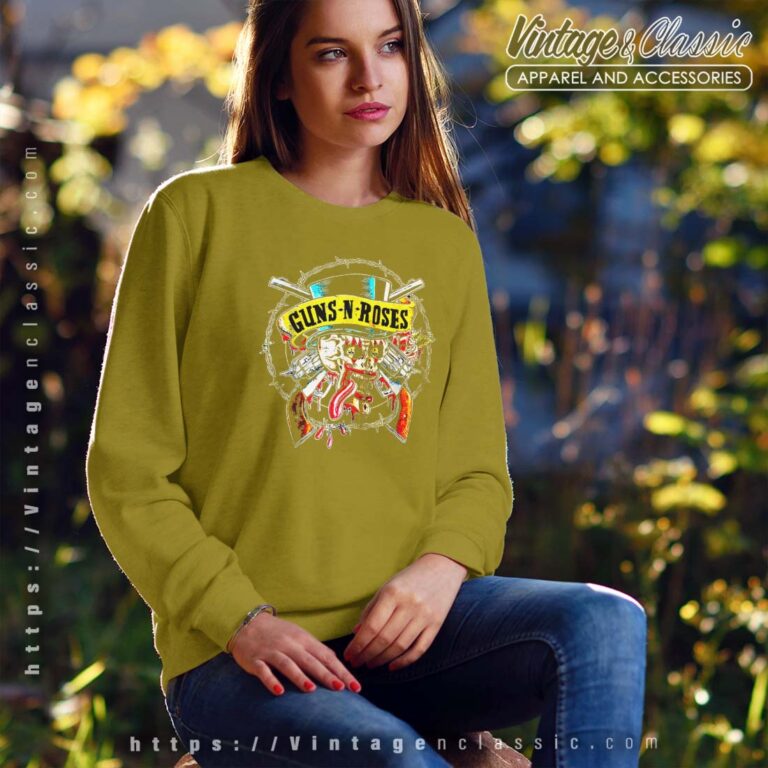 Guns N Roses Skull Guns Sweatshirt Guns N Roses Skull Guns Sweatshirt