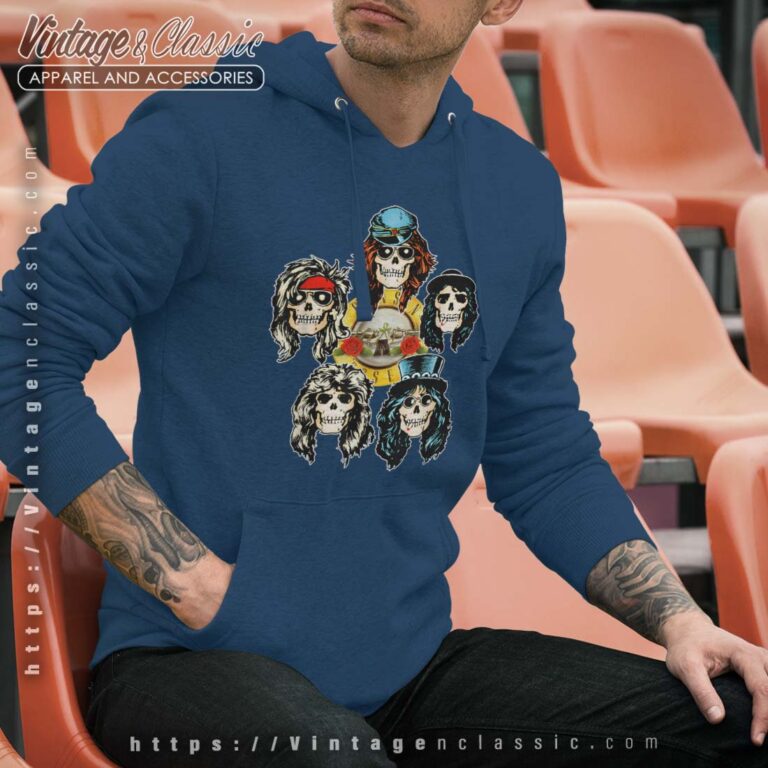 Guns N Roses Skull Heads Men Hoodie Guns N Roses Skull Heads Men Hoodie