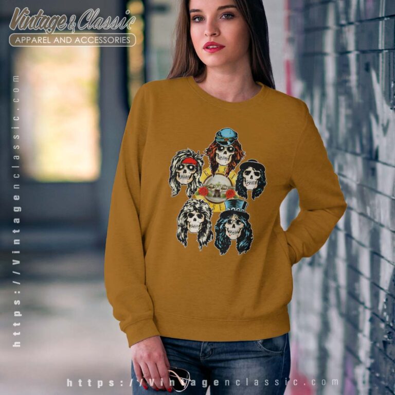 Guns N Roses Skull Heads Sweatshirt Guns N Roses Skull Heads Sweatshirt