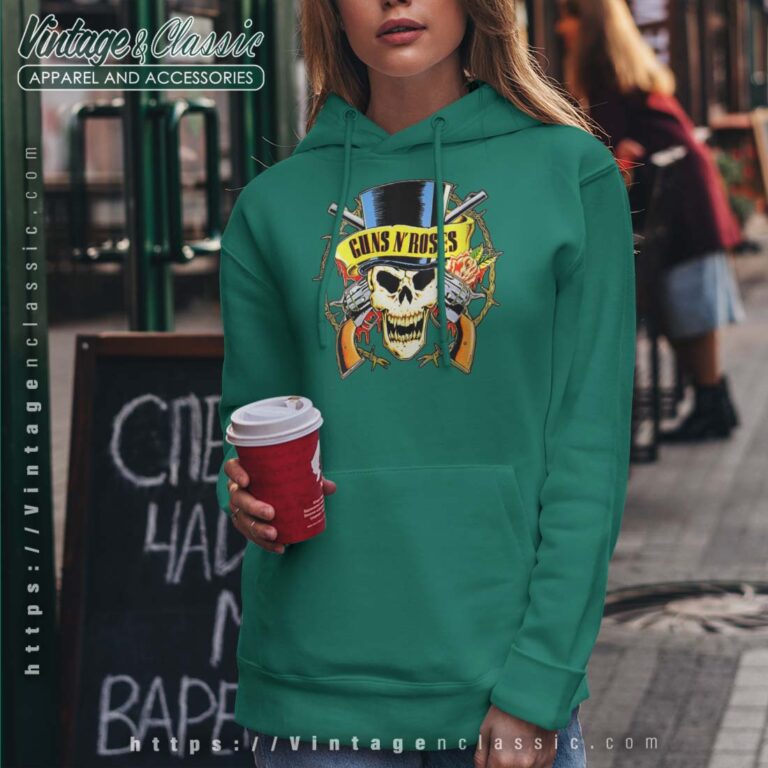 Guns N Roses Top Hat Skull Hoodie 1 Guns N Roses Top Hat Skull Hoodie 1