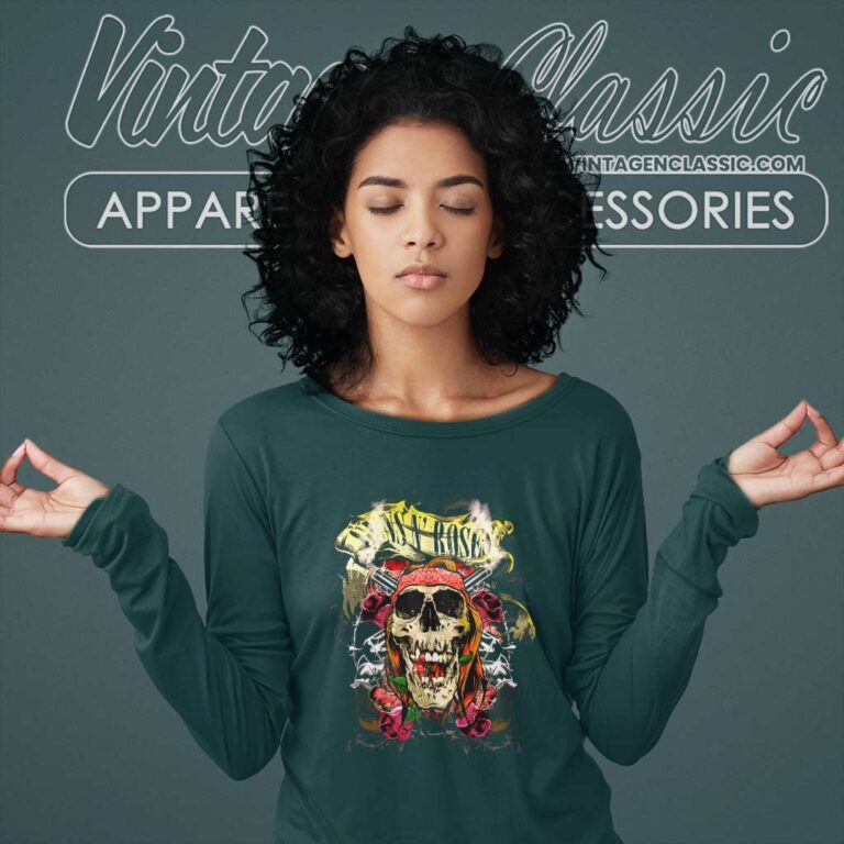 Guns N Roses Trashy Skull Tour Long Sleeve Tee Guns N Roses Trashy Skull Tour Long Sleeve Tee