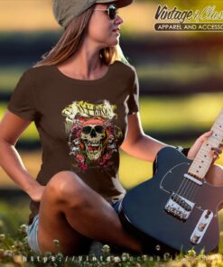Guns N Roses Trashy Skull Tour Women TShirt
