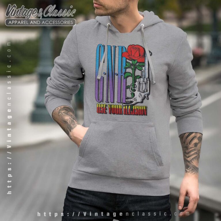 Guns N Roses Use Your Illusion Pistol Men Hoodie Guns N Roses Use Your Illusion Pistol Men Hoodie