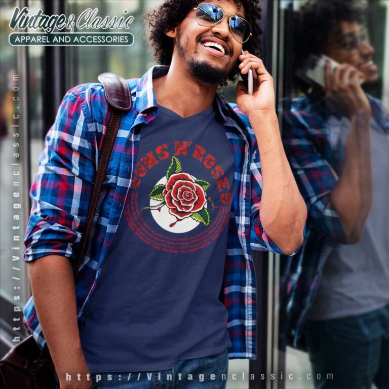 Guns N Roses Use Your Illusion V Neck TShirt 1 Guns N Roses Use Your Illusion V Neck TShirt 1