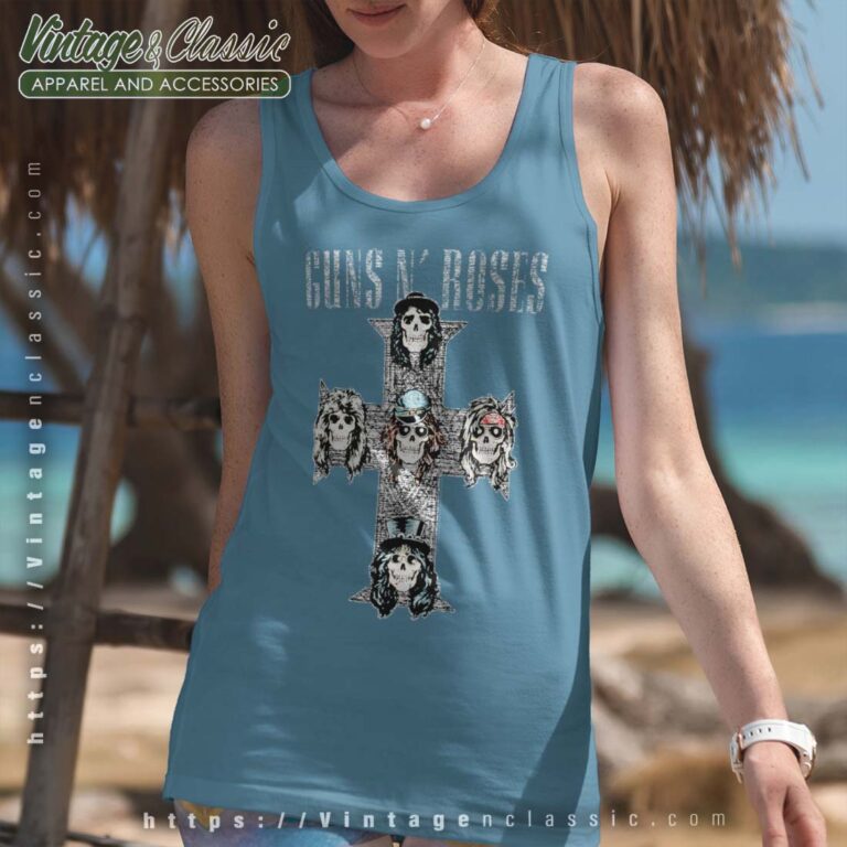 Guns N Roses Vintage Cross Tanktop Guns N Roses Vintage Cross Tanktop