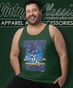 Gus Edwards Baltimore Ravens Angry Runs Player Tank Top Racerback