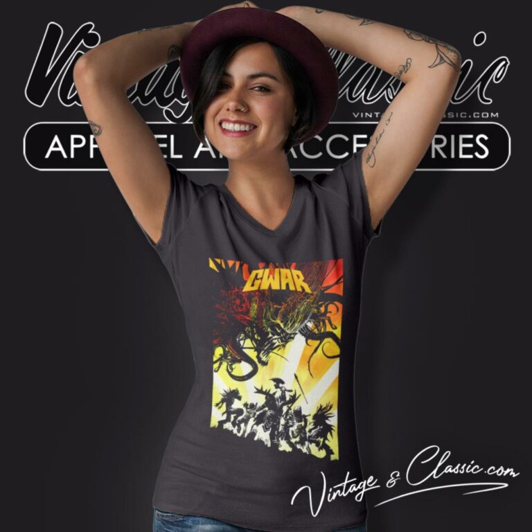 Gwar Comic V Neck TShirt Gwar Comic V Neck TShirt