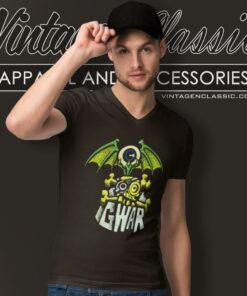 Gwar Flying Eyeball V Neck TShirt
