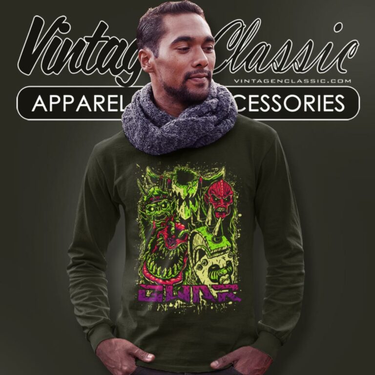 Gwar Neon Faces Long Sleeve Tee Gwar Neon Faces Long Sleeve Tee