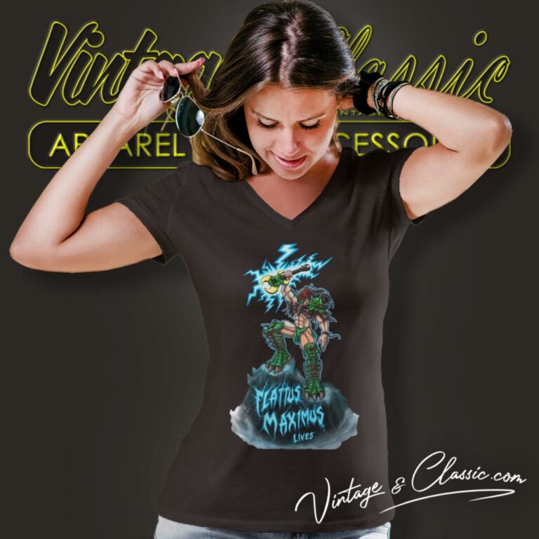 Gwar Shirt Flattus Maximus Lives V Neck TShirt Gwar Shirt Flattus Maximus Lives V Neck TShirt