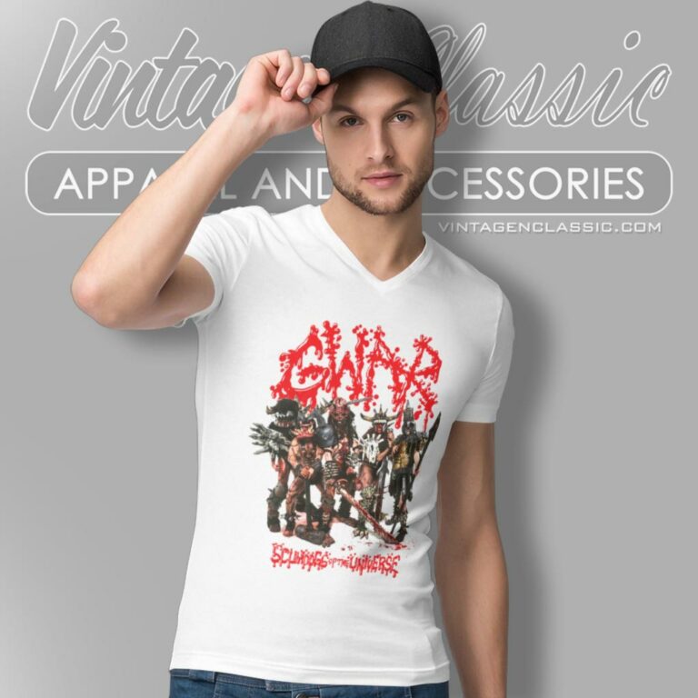 Gwar Shirt Scumdogs Of The Universe V Neck TShirt Gwar Shirt Scumdogs Of The Universe V Neck TShirt