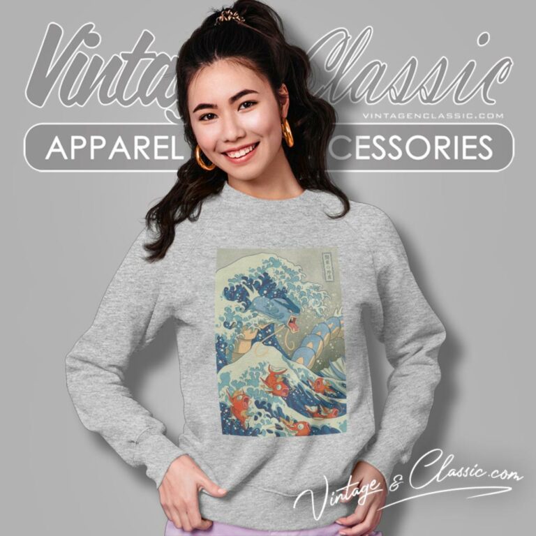 Gyarados Fish Japanese Wave Sweatshirt Gyarados Fish Japanese Wave Sweatshirt
