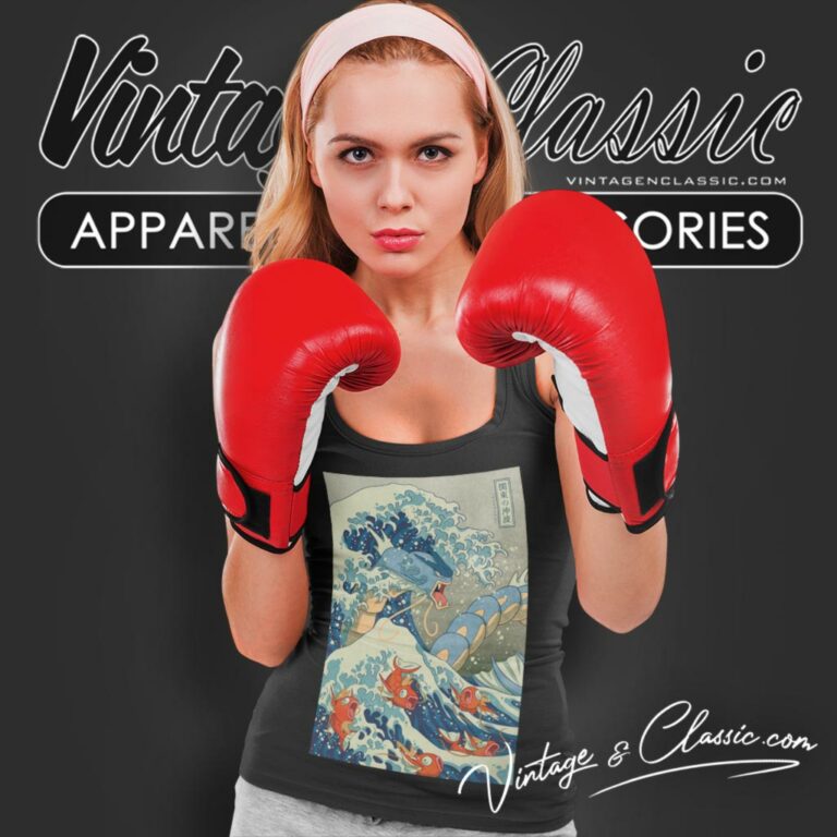 Gyarados Fish Japanese Wave Tank Top Racerback Gyarados Fish Japanese Wave Tank Top Racerback