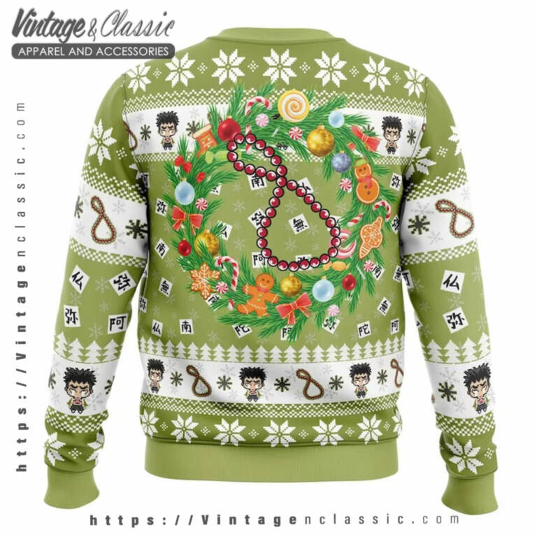 Gyomei Himejima Demon Slayer Ugly Sweater back Ugly Christmas Sweater Gyomei Himejima Demon Slayer Ugly Sweater back Ugly Christmas Sweater