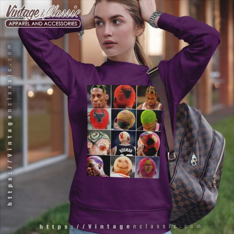 Hairstyles Of The Worm Dennis Rodman Sweatshirt Hairstyles Of The Worm Dennis Rodman Sweatshirt