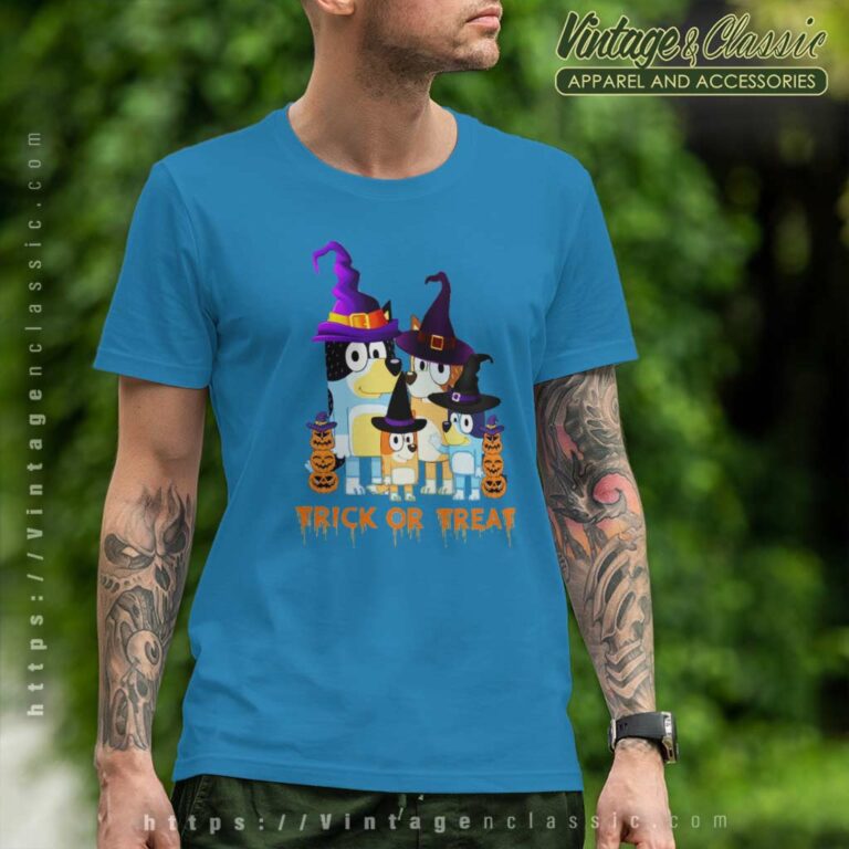 Halloween Bluey Family Pumpkin T Shirt Halloween Bluey Family Pumpkin T Shirt