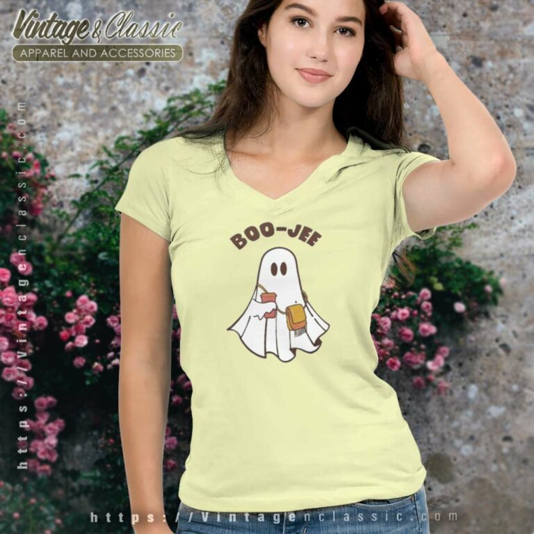 Halloween Boo Jee Spooky Ghost V Neck TShirt Halloween Boo Jee Spooky Ghost V Neck TShirt