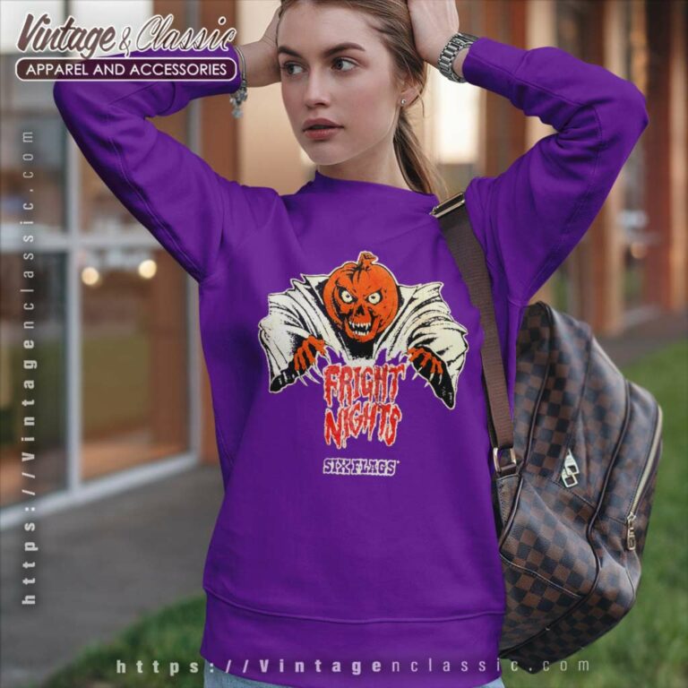 Halloween Fright Night Six Flags Vintage Sweatshirt Halloween Fright Night Six Flags Vintage Sweatshirt