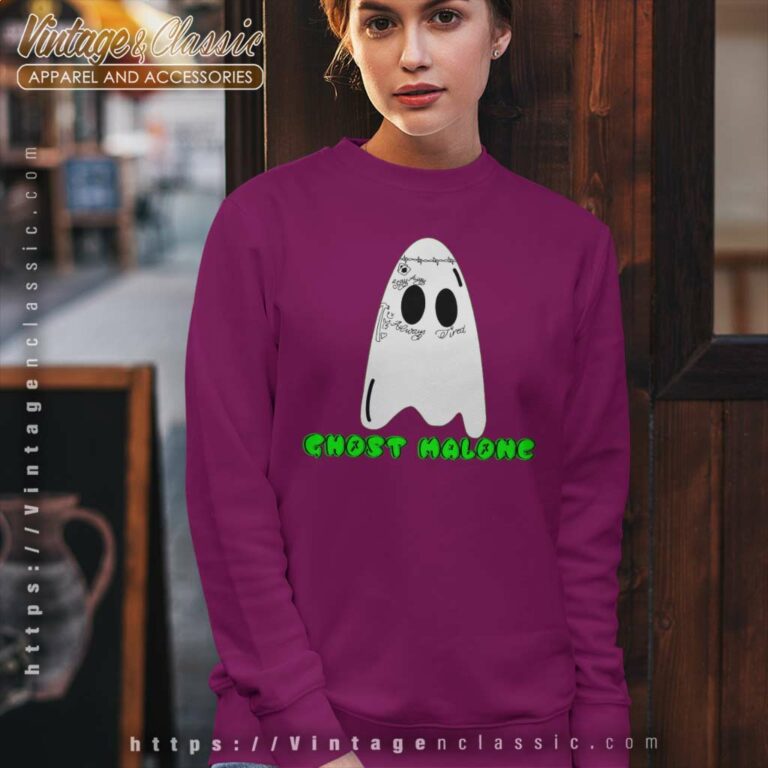 Halloween Ghost Malone With Tattoos Sweatshirt Halloween Ghost Malone With Tattoos Sweatshirt