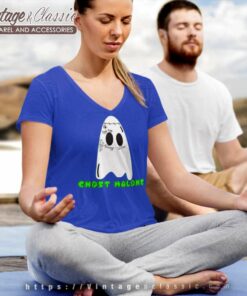 Halloween Ghost Malone With Tattoos V Neck TShirt