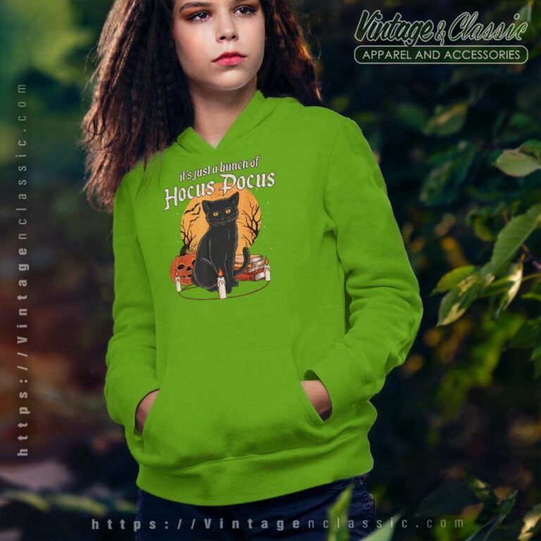 Halloween Hocus Pocus Shirt Black Cat Its Just A Bunch Hoodie Halloween Hocus Pocus Shirt Black Cat Its Just A Bunch Hoodie