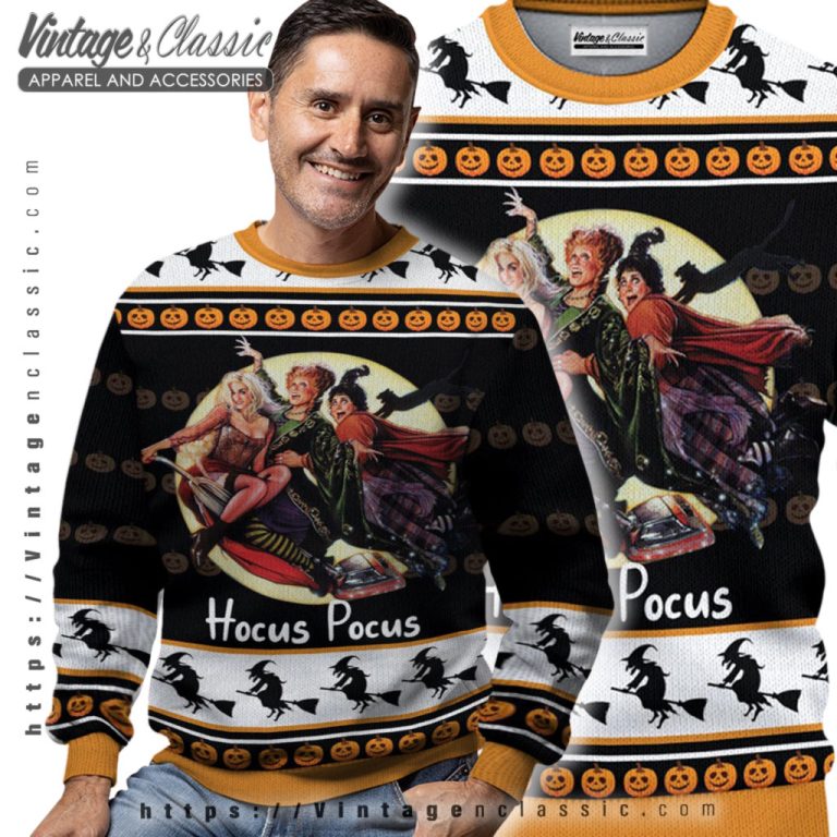 Halloween Hocus Pocus Ugly Christmas Sweater Men Ugly Sweater Halloween Hocus Pocus Ugly Christmas Sweater Men Ugly Sweater