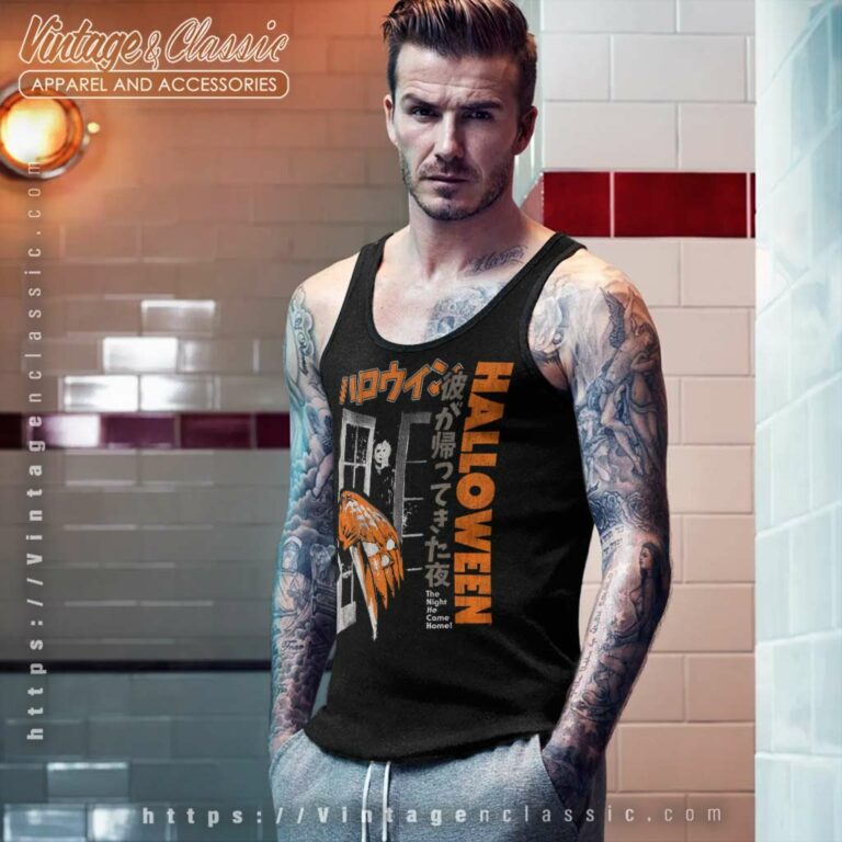 Halloween Horror Movie Japanese Poster Tank Top Racerback Halloween Horror Movie Japanese Poster Tank Top Racerback