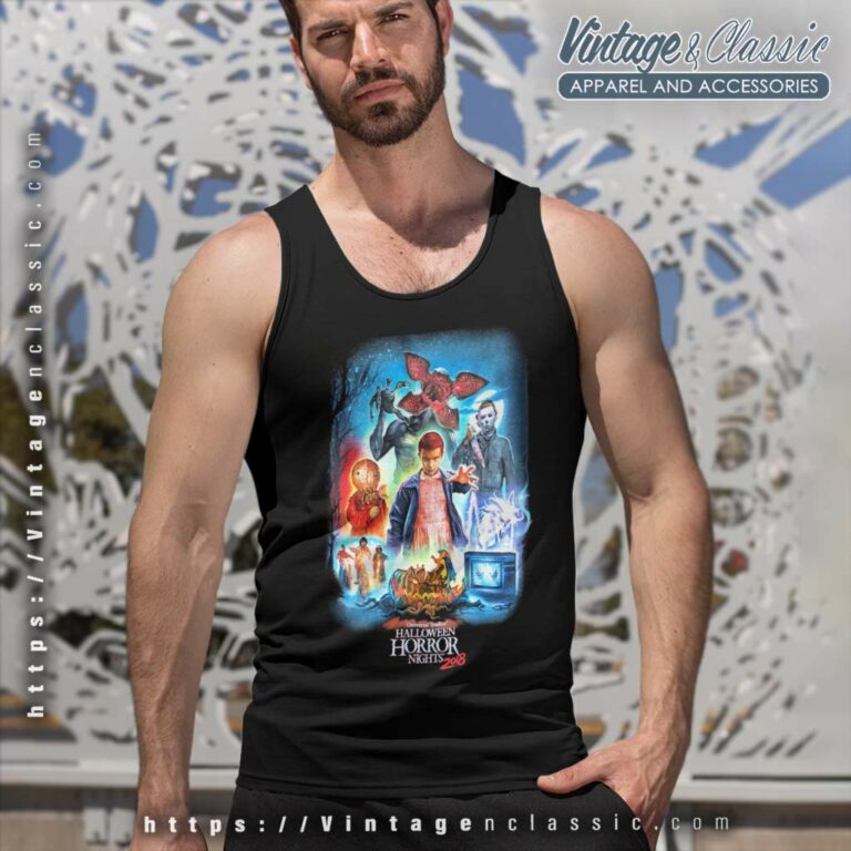 Halloween Horror Night 2018 Poster Tank Top Racerback Halloween Horror Night 2018 Poster Tank Top Racerback