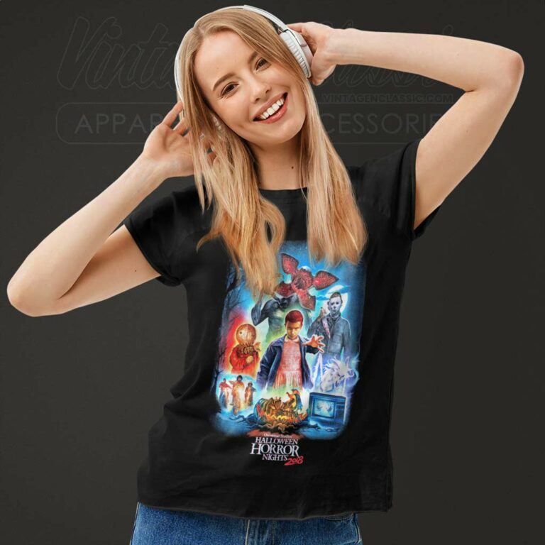 Halloween Horror Night 2018 Poster Women TShirt Halloween Horror Night 2018 Poster Women TShirt