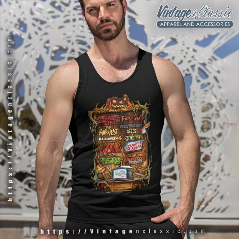 Halloween Horror Nights 2018 Stranger Things Tank Top Racerback Halloween Horror Nights 2018 Stranger Things Tank Top Racerback