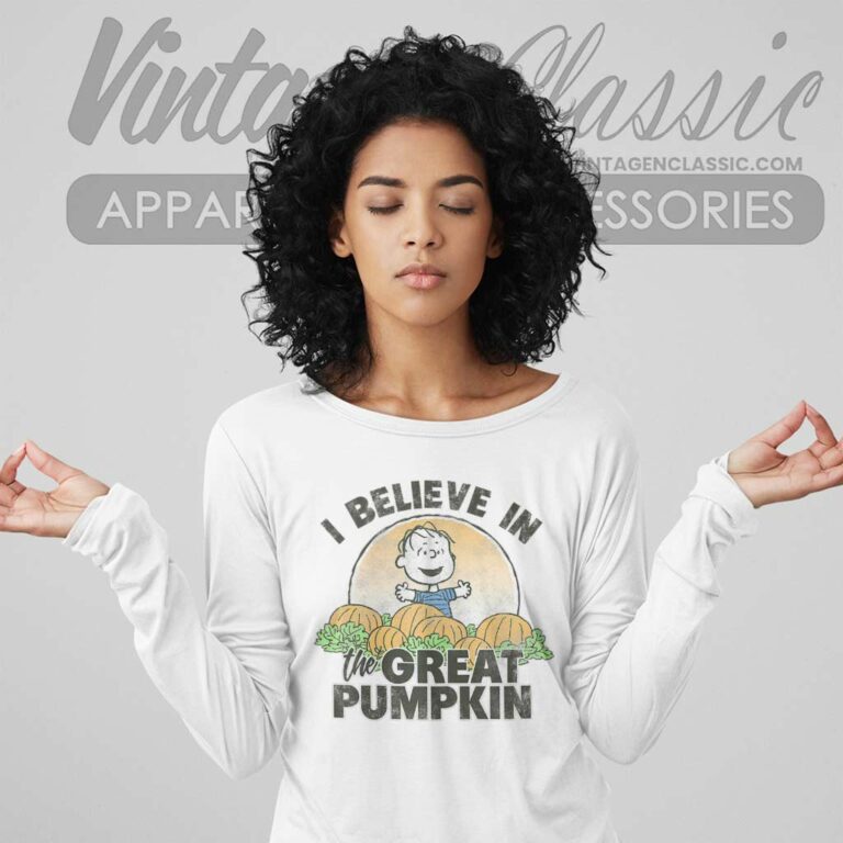 Halloween I Believe In The Great Pumpkin Long Sleeve Tee Halloween I Believe In The Great Pumpkin Long Sleeve Tee