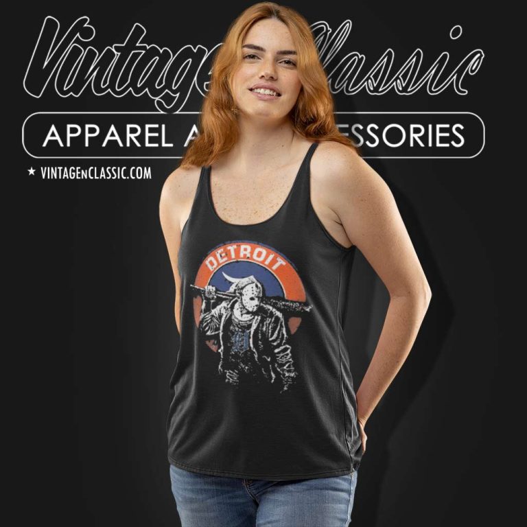 Halloween Jason Voorhees Detroit Tigers Tank Top Racerback Halloween Jason Voorhees Detroit Tigers Tank Top Racerback