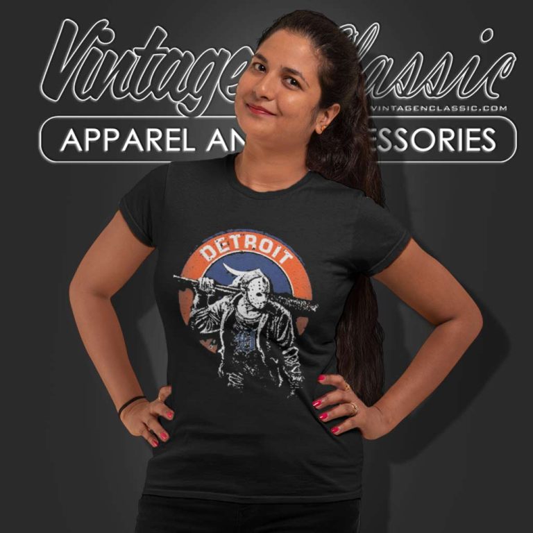 Halloween Jason Voorhees Detroit Tigers Women TShirt Halloween Jason Voorhees Detroit Tigers Women TShirt