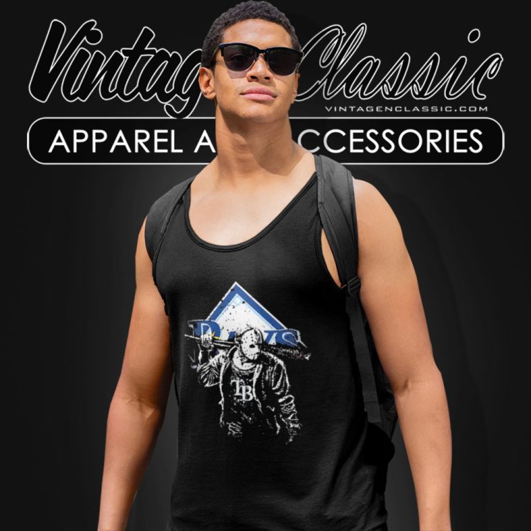 Halloween Jason Voorhees Tampa Bay Rays Tank Top Racerback Halloween Jason Voorhees Tampa Bay Rays Tank Top Racerback