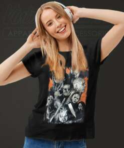 Halloween Killer Squad Freddy Jason Chucky Women TShirt