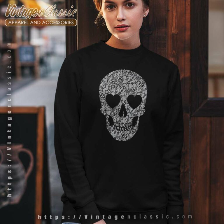 Halloween Heart Skull Sweatshirt Halloween Heart Skull Sweatshirt