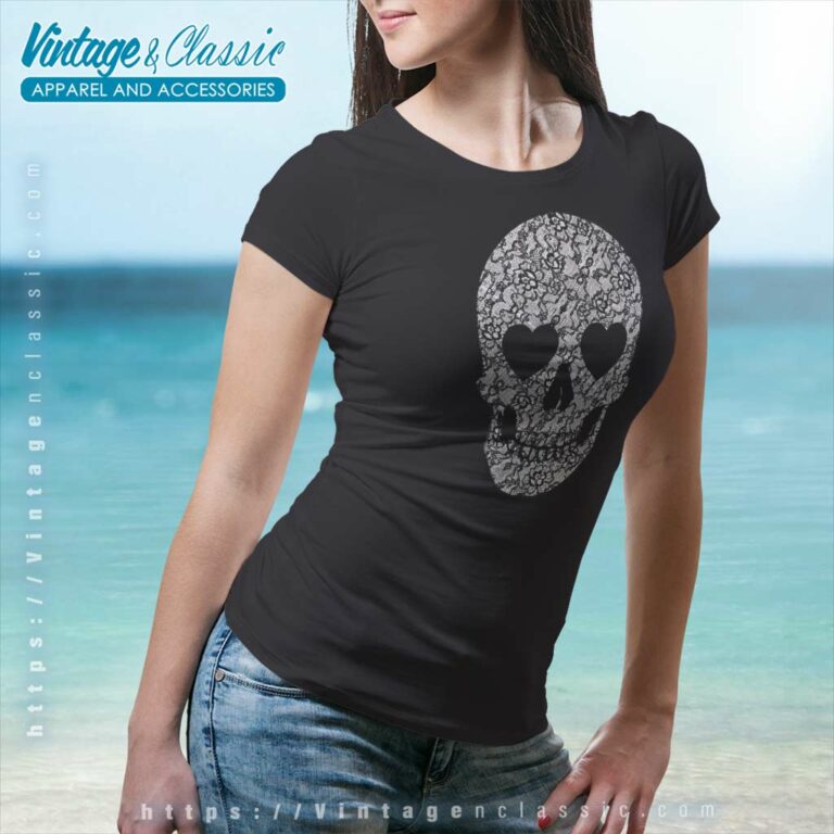 Halloween Heart Skull Women TShirt Halloween Heart Skull Women TShirt