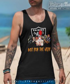 Halloween Las Vegas Raiders Not For The Weak Horror Movies Characters Tank Top Racerback