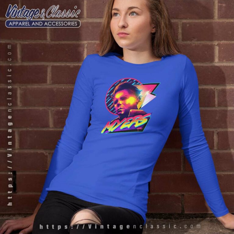 Halloween Michael Myers 80s Long Sleeve Tee Halloween Michael Myers 80s Long Sleeve Tee