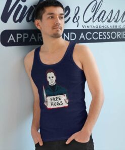 Halloween Michael Myers Free Hugs Tank Top Racerback