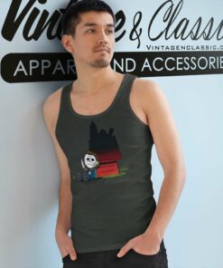 Halloween Michael Myers Snoopy Tank Top Racerback